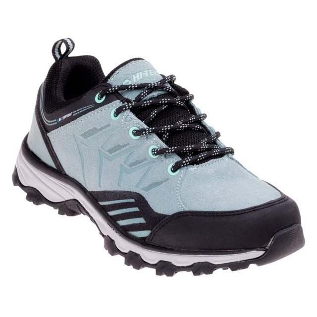 Hi-Tec Dames trapan suède waterdichte wandelschoenen UTIG950_greengreyblackmint large