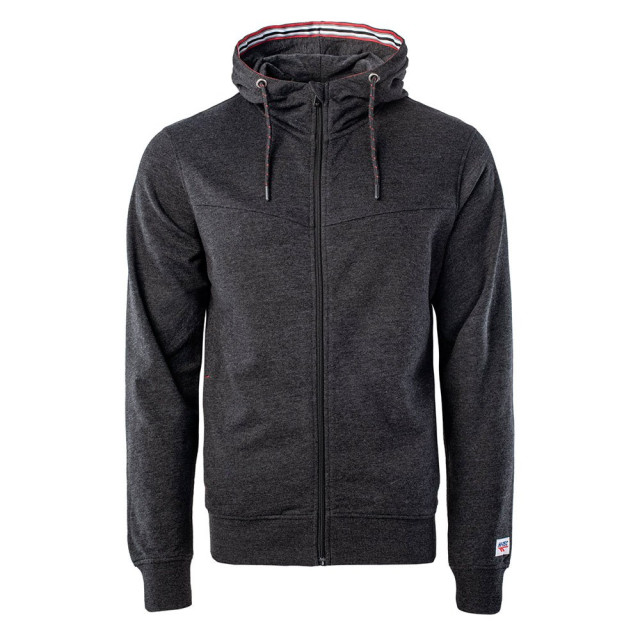 Hi-Tec Heren sabarin full zip hoodie UTIG835_blackmelange large