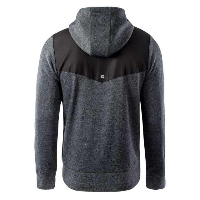IQ Heren sarin training full zip hoodie UTIG696_blackmelangeblackspicyorange large