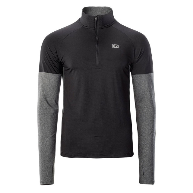 IQ Heren immo hardloop sweatshirt UTIG431_blackgreymelange large