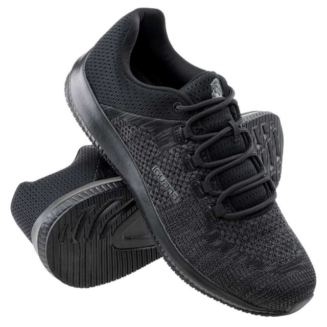 Iguana Heren decatis textured trainers UTIG303_blackdarkgrey large