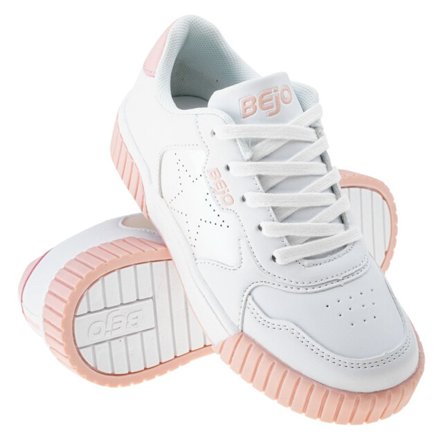 Bejo Meisjes bates trainers UTIG2280_whitepinkyellow large