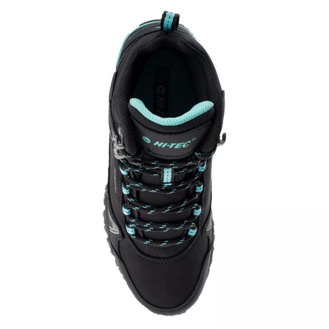Hi-Tec Dames hapiter waterdichte mid cut wandelschoenen UTIG2248_blackturquoise large