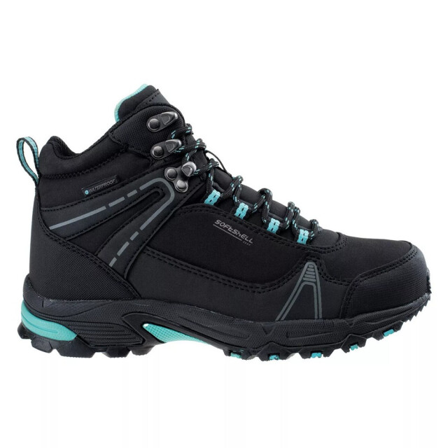 Hi-Tec Dames hapiter waterdichte mid cut wandelschoenen UTIG2248_blackturquoise large