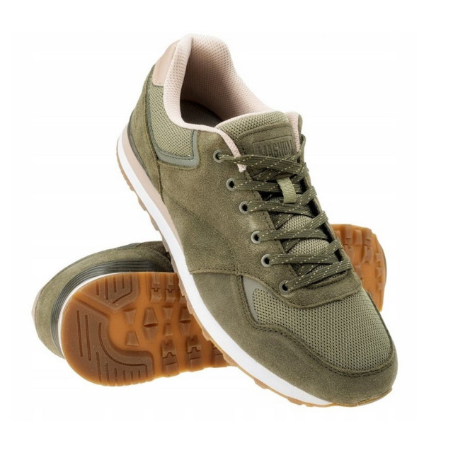 Magnum Heren radan suède trainers UTIG1907_olivedarkbeige large