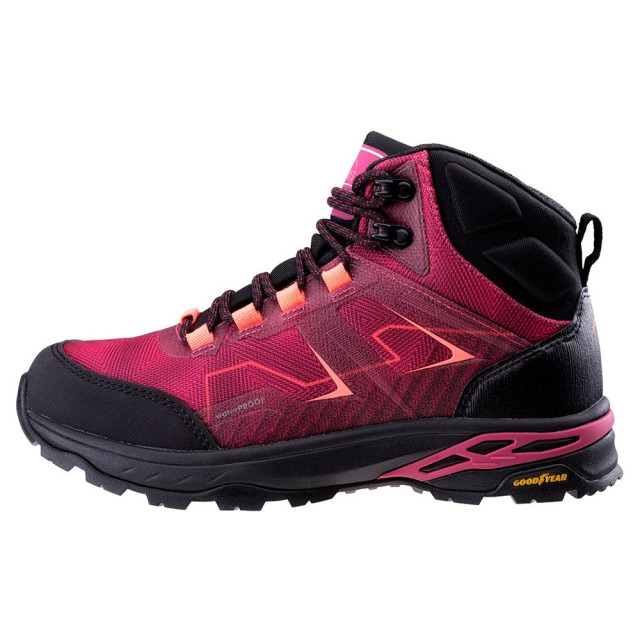 Elbrus Dames endewa waterdichte mid cut wandelschoenen UTIG1726_roseblackredorange large