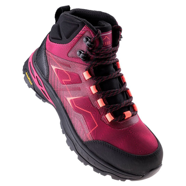 Elbrus Dames endewa waterdichte mid cut wandelschoenen UTIG1726_roseblackredorange large