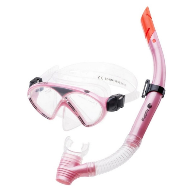 Aquawave Unisex volwassen dolfijn duikset UTIG140_pinktransparent large