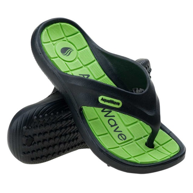 Aquawave Kinder/kinder ilamos slippers UTIG1185_blackgreen large