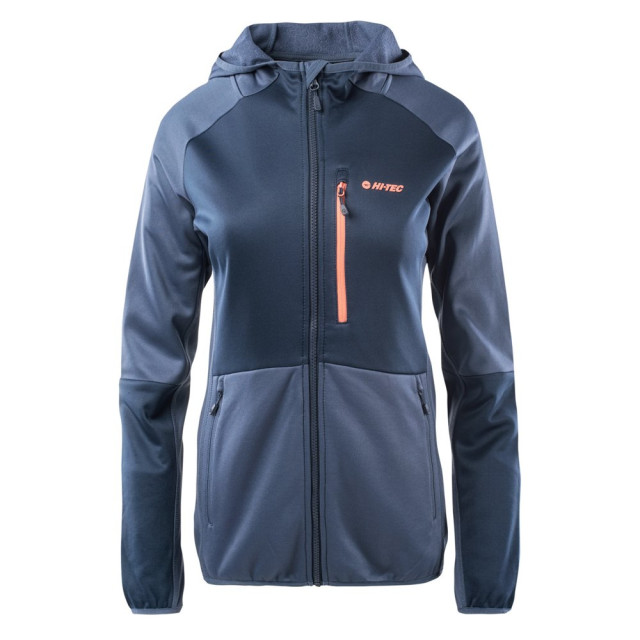 Hi-Tec Dames camila full zip hoodie UTIG887_blueindigoblackiris large