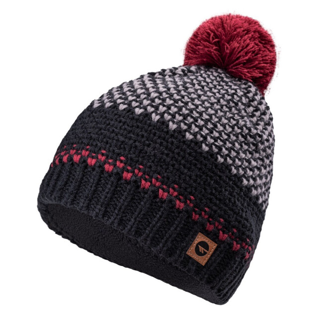 Hi-Tec Hervin logo wintermuts voor volwassenen UTIG612_blackgreymerlot large