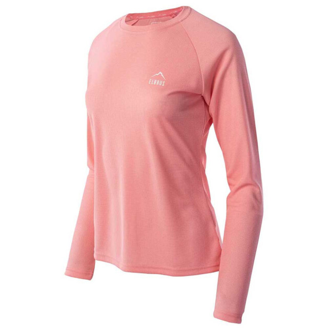 Elbrus Dames almar logo t-shirt met lange mouwen UTIG1401_flamingopink large