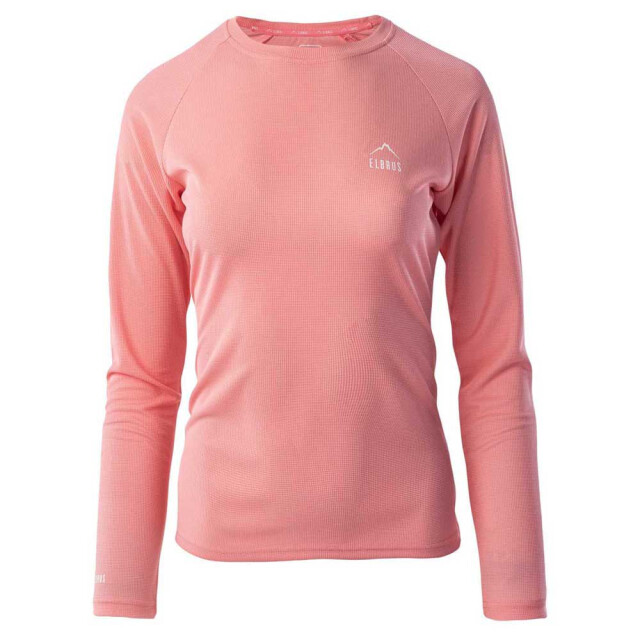 Elbrus Dames almar logo t-shirt met lange mouwen UTIG1401_flamingopink large