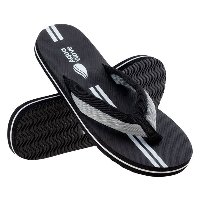 Aquawave Herenslippers aquatro stripe detail UTIG1366_blackwhite large