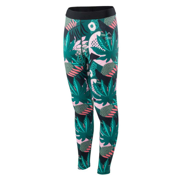 Elbrus Meisjes legging met jungleprint UTIG1675_greenblackpink large