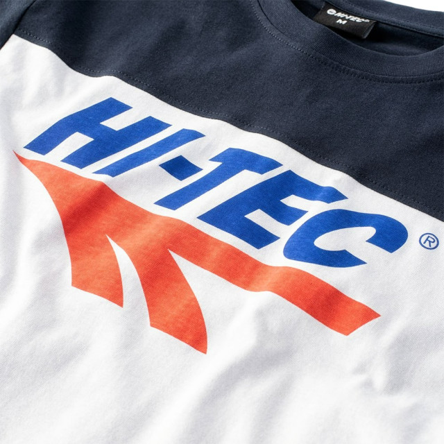 Hi-Tec Heren retro contrast t-shirt UTIG436_whiteskycaptain large