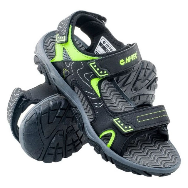 Hi-Tec Kinder/kinder menar sandalen UTIG1003_blackdarkgreylime large