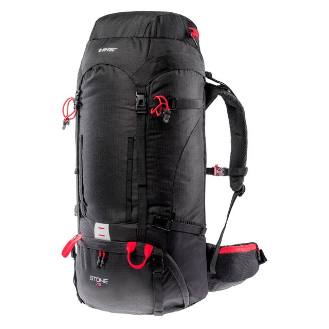 Hi-Tec Rugzak met logo 75l voor volwassenen UTIG1732_blackhighriskred large