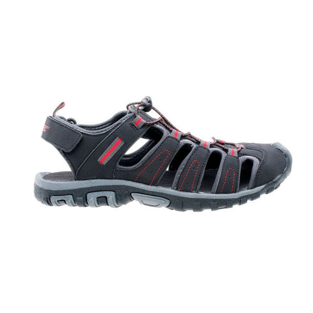 Hi-Tec Heren tiore logo sandalen UTIG944_blackdarkgreyred large