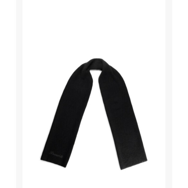 Purewhite 23030705 knitted scarf 02 black heren shawl wh 02 Black/23030705 Knitted Scarf large