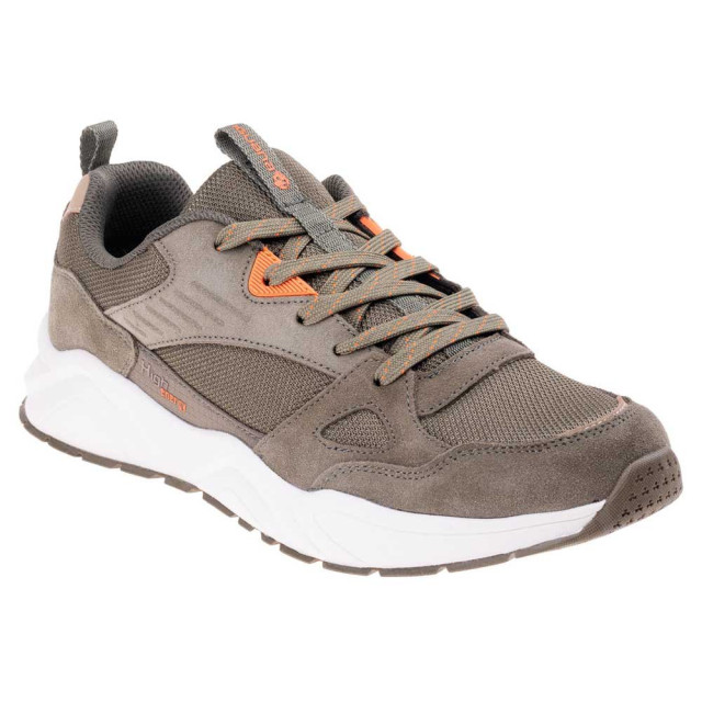 Iguana Heren onavy leren trainers UTIG595_khakidarkkhakiorange large