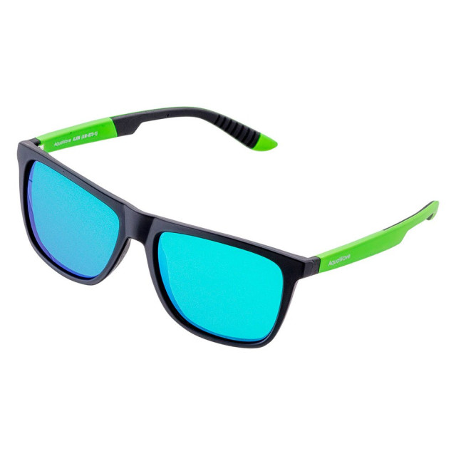 Aquawave Volwassen unisex zonnebril ajon UTIG2082_mattblackmattlimegreen large