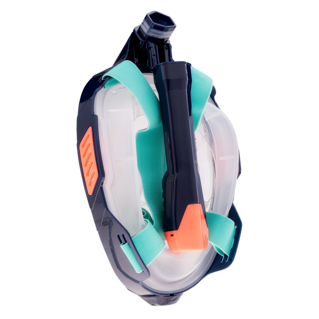 Aquawave Unisex volwassenen vizero volgelaats snorkel UTIG1943_navyturquoise large