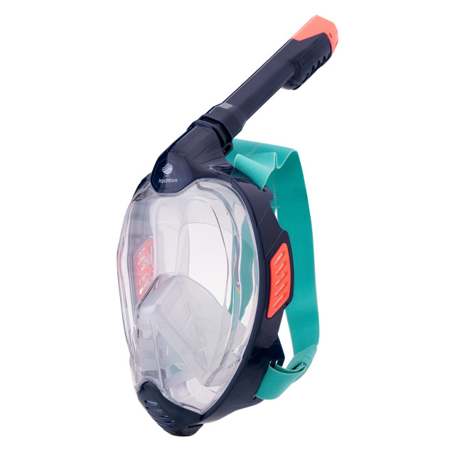 Aquawave Unisex volwassenen vizero volgelaats snorkel UTIG1943_navyturquoise large