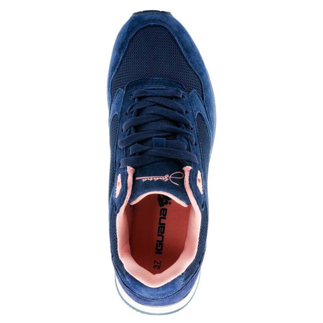 Iguana Dames omis nubuck trainers UTIG1749_navydesertpink large