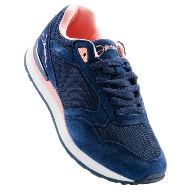 Iguana Dames omis nubuck trainers UTIG1749_navydesertpink large