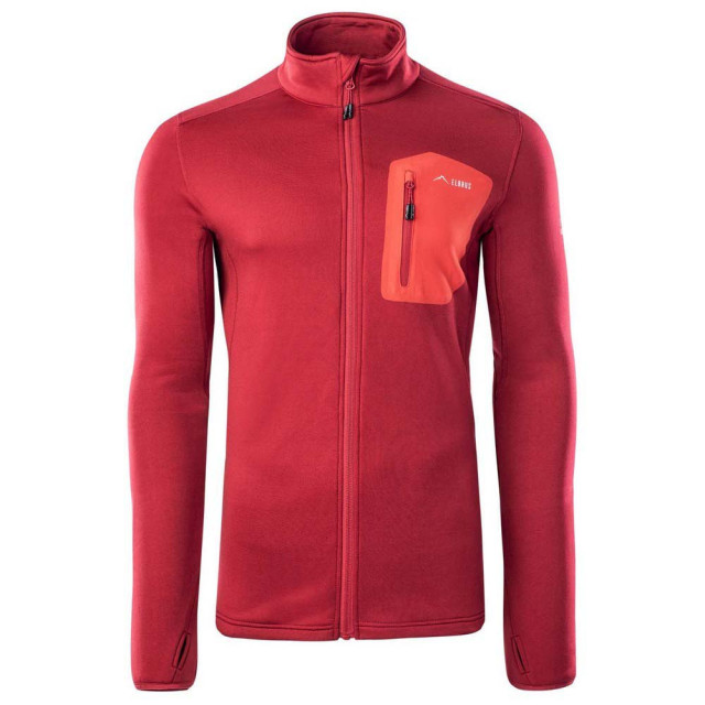 Elbrus Heren emino polartech fleece jas UTIG1746_chilipepperredflamescarlet large