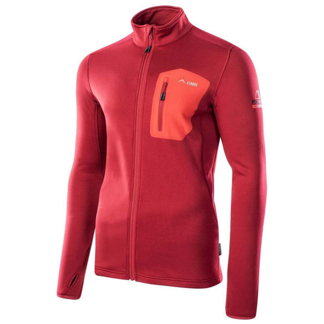 Elbrus Heren emino polartech fleece jas UTIG1746_chilipepperredflamescarlet large