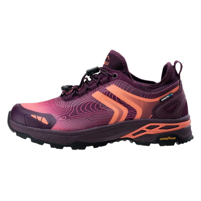 Elbrus Dames milkar waterdichte wandelschoenen UTIG1664_darkpurplepotentpurplewatermelonred large