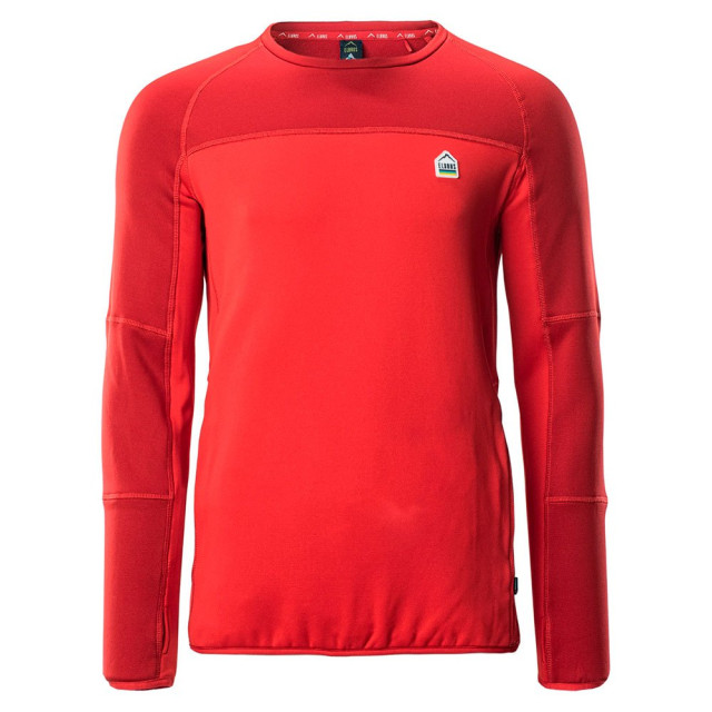 Elbrus Heren molic polartech t-shirt met lange mouwen UTIG1402_flamescarletsalsa large