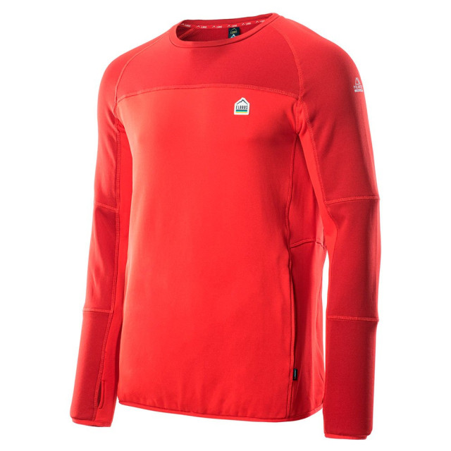 Elbrus Heren molic polartech t-shirt met lange mouwen UTIG1402_flamescarletsalsa large