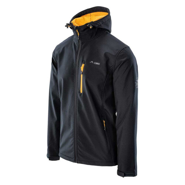 Elbrus Heren soft shell jas met logo UTIG1386_blackbeautysaffron large