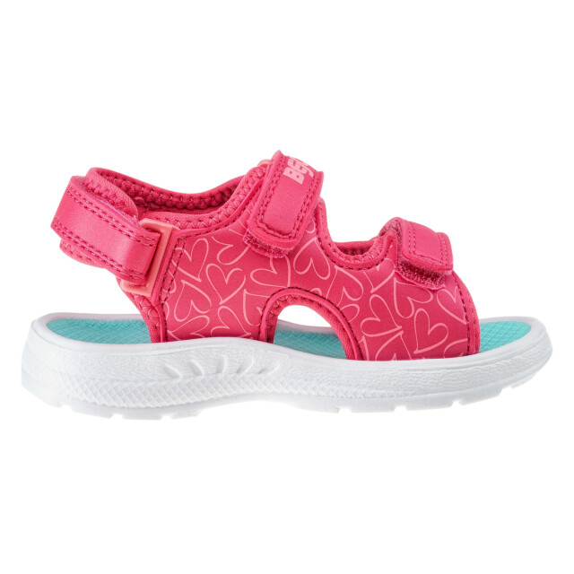 Bejo Meisjes timini hartjes sandalen UTIG1297_paradisepinkbeachglass large
