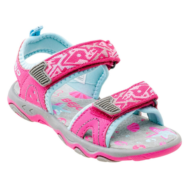 Bejo Meisjes elsi leren sandalen UTIG1294_fuchsiaturquoiselightblue large