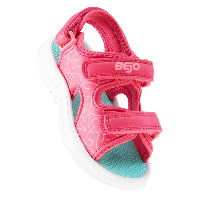 Bejo Meisjes timini hartjes sandalen UTIG1297_paradisepinkbeachglass large