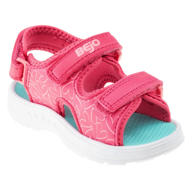 Bejo Meisjes timini hartjes sandalen UTIG1297_paradisepinkbeachglass large