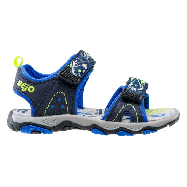 Bejo Kinder/kinder elsi leren sandalen UTIG1289_navylakebluelime large