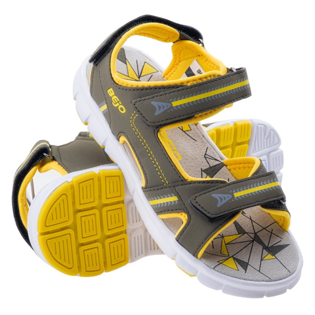 Bejo Beni leren sandalen voor kinderen UTIG1242_khakiyellow large