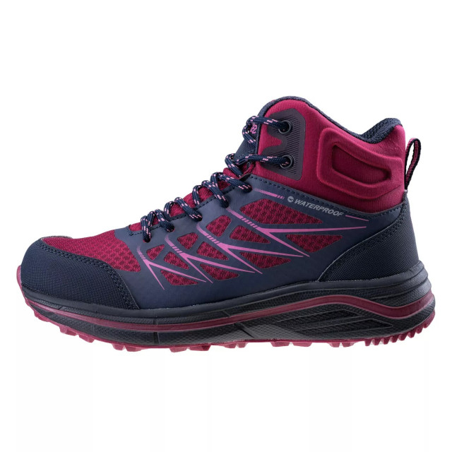 Hi-Tec Dames rewile waterdichte halfhoge schoenen UTIG1453_navyburgundypinksilver large