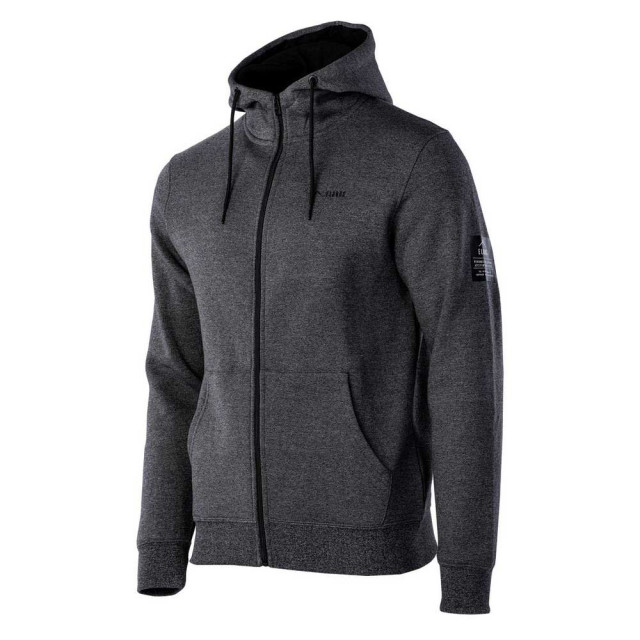 Elbrus Heren chiano full zip hoodie UTIG1446_darkgreymelangeblack large