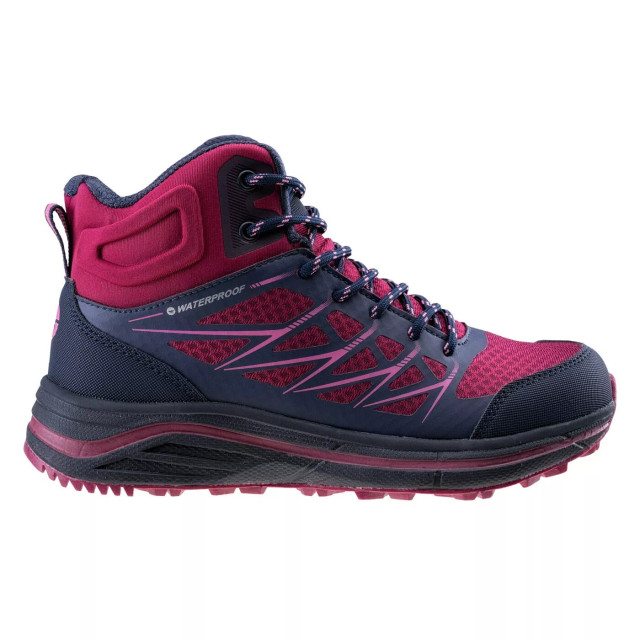 Hi-Tec Dames rewile waterdichte halfhoge schoenen UTIG1453_navyburgundypinksilver large