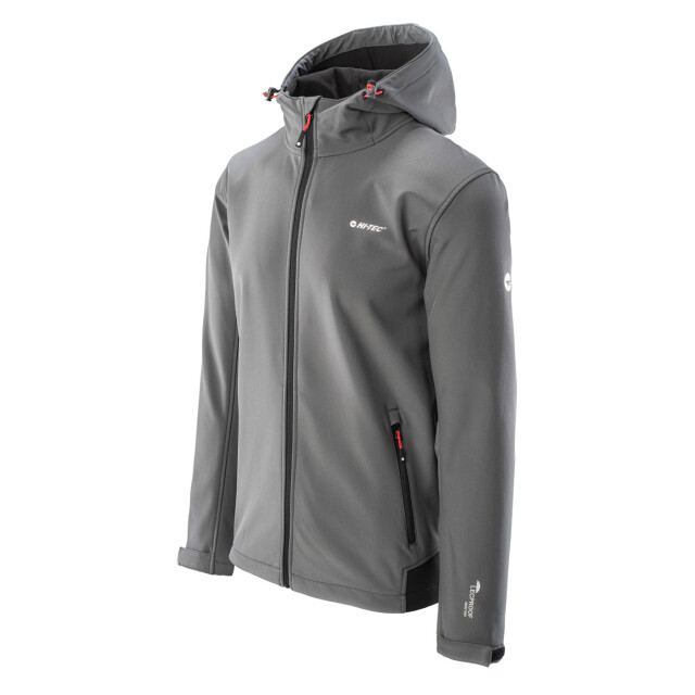 Hi-Tec Heren noxon soft shell jas UTIG1375_irongateblack large