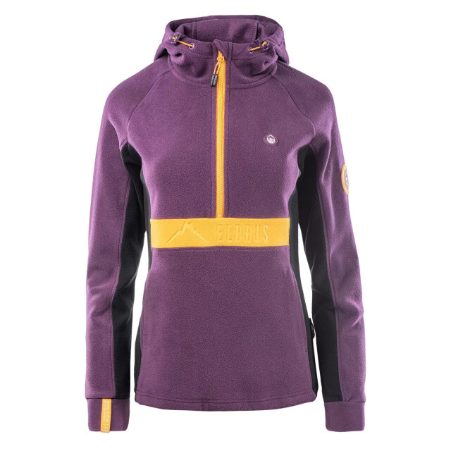 Elbrus Dames elvar fleece top UTIG1890_plumpurplecadmiumyellow large