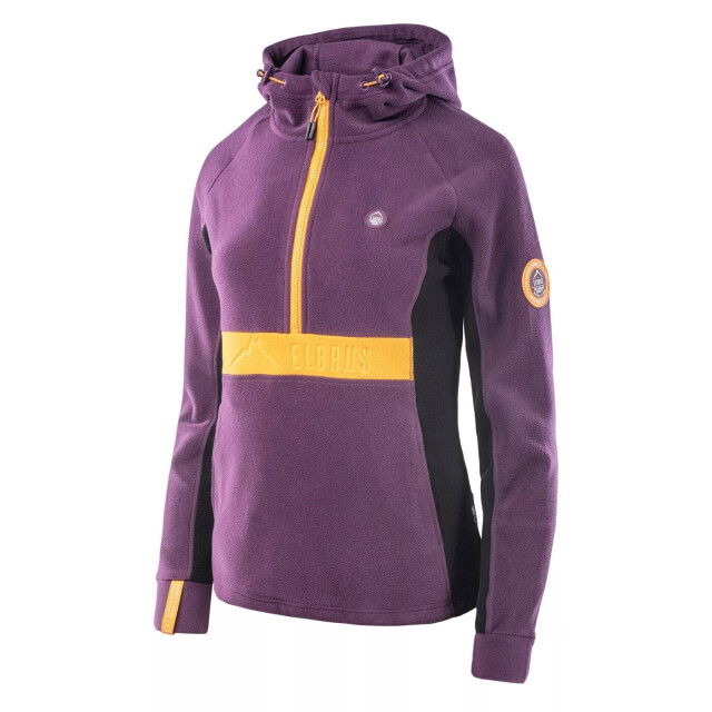 Elbrus Dames elvar fleece top UTIG1890_plumpurplecadmiumyellow large