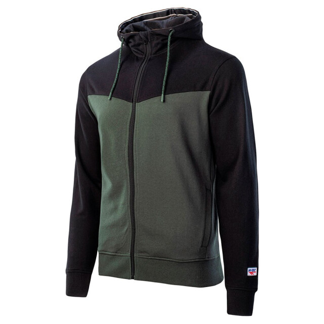 Hi-Tec Heren sabarin full zip hoodie UTIG446_deepforestblack large