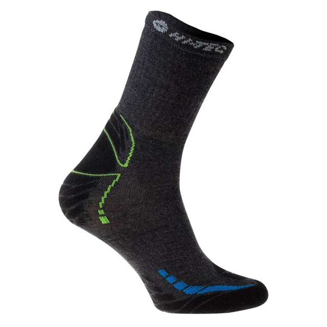 Hi-Tec Raseno sokken voor volwassenen UTIG413_darkgreylimeblue large